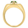 EFFY® Men's Onyx, Diamond (1/4 ct. t.w.) & Tsavorite Accent Panther Ring in  14k Gold