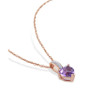 Amethyst and Diamond Accent Pendant and Chain