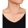 Amethyst and Diamond Accent Pendant and Chain
