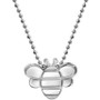 Bumble Bee Pendant Necklace in Sterling Silver