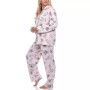 Plus Size Long Sleeve Floral Pajama Set, 2-Piece