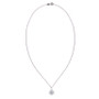 Diamond 1/4 ct. t.w. Snowflake Pendant Necklace in Sterling Silver