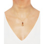 Citrine (4-1/0 ct. t.w.) & Diamond (1/8 ct. t.w.) 18" Pendant Necklace in 18k Gold-Plated Sterling Silver (Also in Amethyst)