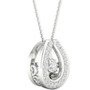 Diamond Framed 18" Pendant Necklace (1/5 ct. t.w.) in 10k White Gold
