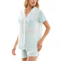Women's 2-Pc. Notch-Collar Shorts Pajamas Set