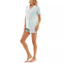 Women's 2-Pc. Notch-Collar Shorts Pajamas Set