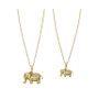 Women's Elephant Shape Pendant Necklace Set