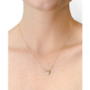 Diamond Accent Heart Diamond Cut Chain Necklace in 14k Yellow gold