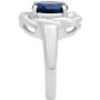 Blue Sapphire (1-3/4 ct. t.w.) & White Sapphire (1/6 ct. t.w.) Ring in Sterling Silver