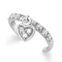 Cubic Zirconia Heart Dangle Toe Ring, Created for Macy's