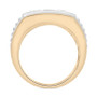 Men's Diamond Two-Tone Statement Ring (1 ct. t.w.) in 10k Gold