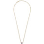 Amethyst Bezel Cluster Pendant Necklace (1/5 ct. t.w.) in 14k Gold-Plated Sterling Silver, 16" + 2" extender