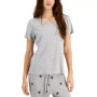 Solid Sleep Top & Printed Sleep Jogger Pants, Created for Macy's