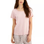 Solid Sleep Top & Printed Sleep Jogger Pants, Created for Macy's
