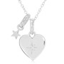Children's Diamond Accent Heart Necklace in Sterling Silver