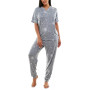 Women's Whisper Luxe Henley Top & Jogger Pants Pajama Set