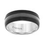 Men's Satin Finish Band in Black Tungsten Carbide