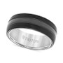 Men's Satin Finish Band in Black Tungsten Carbide