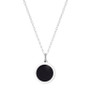 Mini XO Pendant Necklace in Sterling Silver and Enamel, 16" + 2" Extender