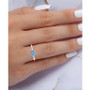 Lab-Created Spinel (1/10 ct. t.w.) & Enamel Evil Eye Ring