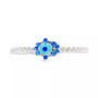 Lab-Created Spinel (1/10 ct. t.w.) & Enamel Evil Eye Ring