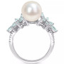 Cultured Freshwater Pearl (9mm), Sapphire (1-5/8 ct. t.w.) & Diamond (1/8 ct. t.w.) in 14k White Gold (Also in Aquamarine)