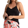 Women's 3-Pc. Wrao, Tank & Capri Pajama Set