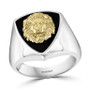 EFFY® Men's Lion Head Statement Ring in Sterling Silver & 18k Gold-Plated Sterling Silver