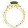 Peridot (2-3/8 Ct. T.W.) and Diamond (1/3 Ct. T.W.) Ring in 14K Yellow Gold