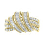 EFFY® Diamond Baguette Statement Ring (7/8 ct. t.w.) in 14k Gold