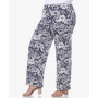 Plus Size Floral Paisley Palazzo Pants