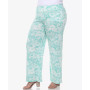 Plus Size Floral Paisley Palazzo Pants