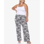 Plus Size Floral Paisley Palazzo Pants
