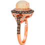 Neopolitan Opal (7/8 ct. t.w.) & Diamond ( 1 ct. t.w.) Halo Ring in 14k Rose Gold