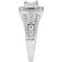 Diamond Princess Halo Engagement Ring (1-1/8 ct. t.w.) in 14k White Gold