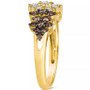 Chocolate Ombré Diamond Cluster Ring (1 ct. t.w.) in 14k Rose Gold, White Gold or Yellow Gold