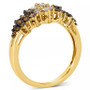 Chocolate Ombré Diamond Cluster Ring (1 ct. t.w.) in 14k Rose Gold, White Gold or Yellow Gold