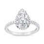 Certified Lab Grown Diamond Pear-Cut Halo Engagement Ring (2-1/2 ct. t.w.) in 14k Gold