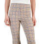 Juniors' Plaid High-Rise Pull-On Flare Pants