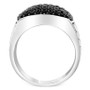 EFFY® Men's Black Spinel Cluster Ring in Sterling Silver