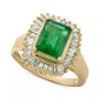 Brasilica by EFFY® Emerald (1-3/8 ct. t.w.) and Diamond (1/2 ct. t.w.) Ring in 14k Yellow Gold or 14k White Gold (Also in Sapphire)