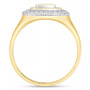 Men's Diamond Concentric Cluster Ring (1 ct. t.w.) in 10k Gold