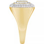 Men's Diamond Concentric Cluster Ring (1 ct. t.w.) in 10k Gold