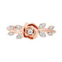 Diamond Belle Flower Ring (1/10 ct. t.w.) in 14k Rose Gold