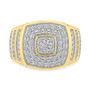 Men's Diamond Multi-Cluster Statement Ring (2 ct. t.w.) in 10k Gold