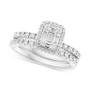 EFFY® Diamond Cluster Bridal Set (1 ct. t.w.) in 14k White Gold