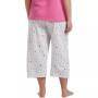 Womens Plus Size Sleepwell Printed Knit Capri Pajama Pant made with Temperature Regulating Technology