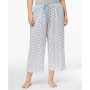Womens Plus Size Sleepwell Printed Knit Capri Pajama Pant made with Temperature Regulating Technology
