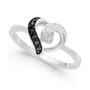 Diamond Heart Ring (1/10 ct. t.w.) in Sterling Silver