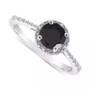 Cultured Freshwater Pearl & Diamond Accent Ring in Sterling Silver (Also in Onyx, Turquoise, & Labradorite )